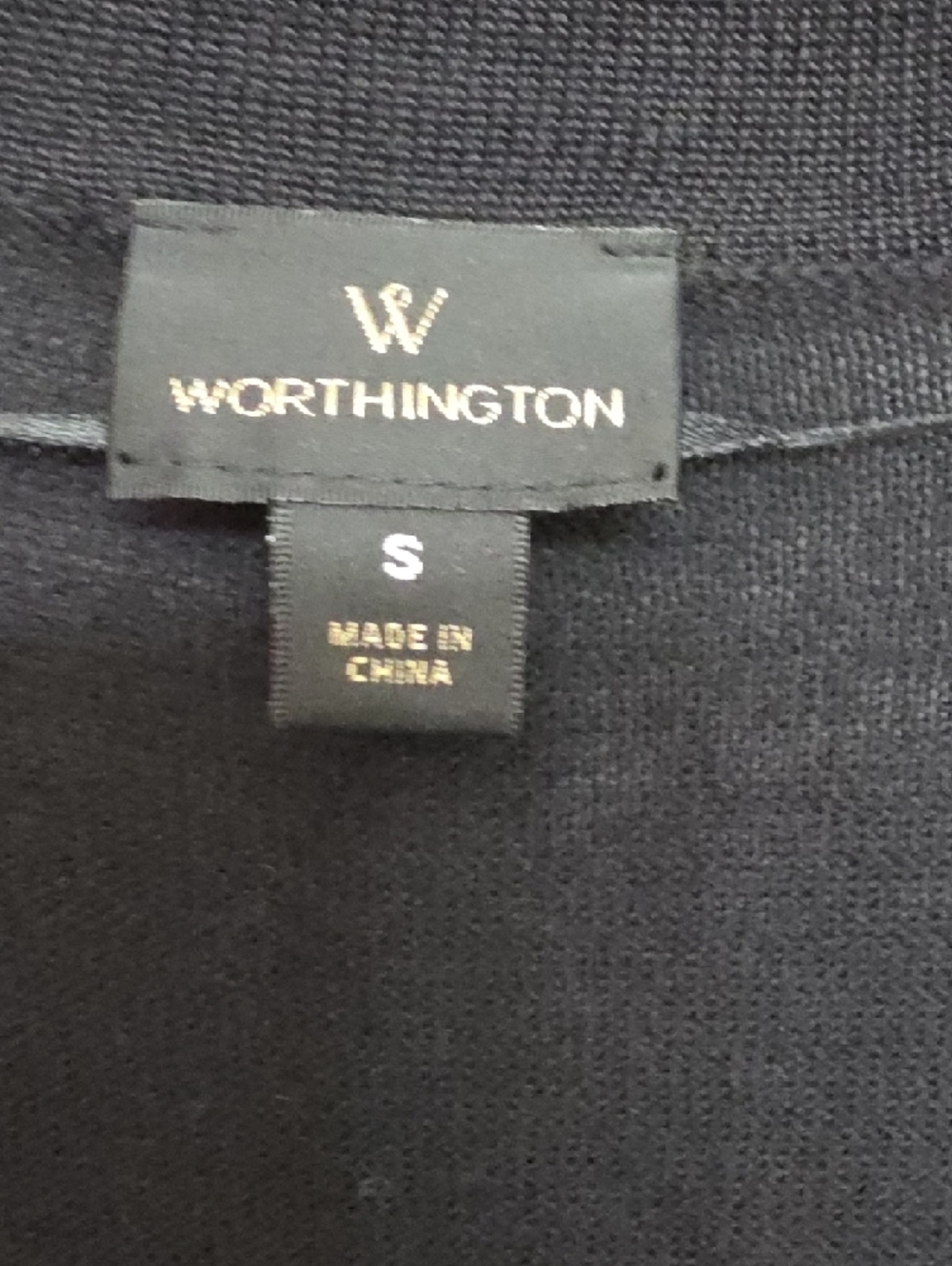 Talbots Black Cropped Open-Front Shrug - Picture 3 of 9